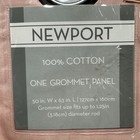 Newport Blush Pink Cotton Grommet Curtain Panel 2 Pc Set 50x36