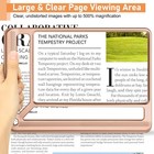 Full Page Magnifying Glass For Reading 5x Rectangular Lightweight Handheld For