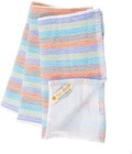 Full Circle Tidy 100  Organic Cotton Dish Cloths  Set Of 3  Multicolored