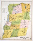 1941  New York  - Rensselaer County  Map Original  20x16   Railroads  Townships