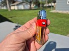 Vintage 1970s Scripto Vu Lighter W  Trucker Cb Radio Theme Cb er Red Band
