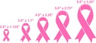 Breast Cancer Pink Ribbon - Outdoor Vinyl Decal sticker - 5 Sizes 2  3  4  5  6 
