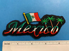 Mexico Flag Patch W  Trees Iron-on Sew-on Embroidered Mexican Emblem  4 x2    