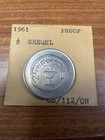 Israel 1961 Half Shekel  sheqel  Proof Coin 30mm 12g Copper Nickel 1 2 Lira