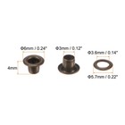 100 Set Grommets Kit Metal Eyelets 3mm 0 12  Grommet For Shoes Clothes Bronze