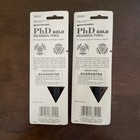2 Vintage Sanford Phd Gold  Black Mechanical Pencils Barrel 0 5mm  Nos