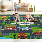 Kids Car Playmat  Kids Rug For Playroom Car Mat Town City Road Traffic Rugs  Pla