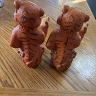 Pair Of Humble Oil Exxon Tiger Put A Tiger In Your Tank Vintage 1960s Coin Banks
