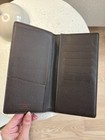 Auth Louis Vuitton Damier Brown Bi-fold Leather Wallet With Multiple Card Slots