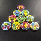 Keith Haring 1  Button Pin  10 Piece  Set New York Street Artist Pop Art