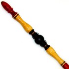 15 25  Hand Turned Elegant Teak Wood Magic Wand Witch Wizard W  Free Velvet Bag
