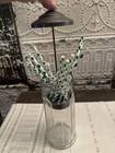 Vintage Glass Straw Holder Soda Fountain Straw Holder  Clean  1125
