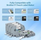 8 Pack For Brother P-touch Tze-231 Tz-231 12mm Black On White Label Maker Tape