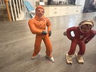Lot Of 4 Barclay Lead Ice Skaters 1940 Vintage Figures