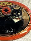 Vintage 1991 Collectible Cat Red Metal Trinket Box By Heirloom Tradition Kitty