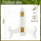 Tatuo 4-pack Wooden Display Stand Plate Picture Frame Holder Easel  White