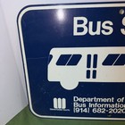 Vintage Westchester County Department Of Transportation Bus Stop Sign Metal Used