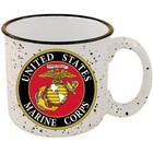 Eagle Emblems United States Marine Corps Stone-speckled 14oz Coffee Cup
