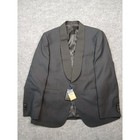Nwt Charles Tyrwhitt Mens Super 120s Wool Tuxedo Jacket Black Shawl Lapel 40r