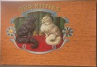 Antique Vintage 1900s - 1920s Our Kitties Gold Embossed Wood Grain Cigar Label