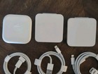 6x Vintage Apple Headphones Earbuds Wired Lot Plus Charging Cables New Old Stock