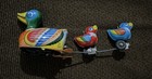 Vintage Duck Family Parade Friction Tin Toy W  Box Japan 1950s-60s