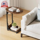 Elbourn Folding Side Table End Couch Tables metal Frame C-shaped Tv Stand For So