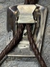Vtg Sterling Silver Native American Artisan Signed Tc Bolo Tie