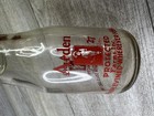 Vintage Arden Dairy Milk Bottle Half Pint Red Lettering Protected Farms Inc 