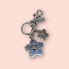 Coach F18859 Wildflower Bouquet Gold Silver Bag Purse Charm Keychain Rare