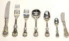 Reed   Barton-burgundy Sterling Silver Flatware Set  Service For 12 94 Pieces