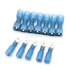 100pcs 14-16gauge Blue Shrink Crimp Spade Terminals Heat Wire Connectors Awg Kit