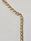 10k Solid Gold Flat Curb Link Anklet-1 73 Grams