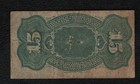  1863  4th Issue    15 Cent Fractional Note  vf   free S h After 1st Item 