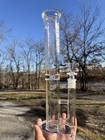12-inch Grav Straight Tube Glass Water Pipe
