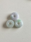 Natural Burmese Jade Mini Donut Pendant Set Of 3