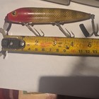 Heddon Vamp Wood Crankbait Diving Lip Trebles Red gold 4 5  1 2oz 4ft