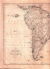  south America  Antique Authentic Map 1796