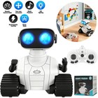Smart Rc Robot Rechargeable 2 4g Remote Led Eyes Toy Dancing Music For Kids Gift