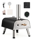 Co-z Outdoor Pizza Oven 12  Multi-fuel Pizza Maker With Gas Burner Thermometer
