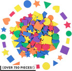 Assorted Self Adhesive Foam Shapes  Multicolored