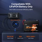 Litime 24v 20a Waterproof Lifepo4 Battery Charger For Rv  Marine  Trolling Motor