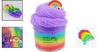 7-assorted Rainbow Cloud Slime  Non-sticky  Soft  And Scented Stress Relief Toy