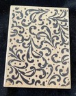 Background Mounted Rubber Stamp Stampabilities New 2009 Scrolls Swirls Craft