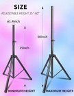 Speaker Stand Tripod Heavy Duty Speaker Tripod Stand Adjustable Height From 3   