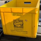 Vintage Falstaff Beer Yellow Plastic Case Crate - 24 Bottle Capacity