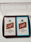 1970 s Vintage Schlitz Beer Milwaukee Double Deck Of Playing In Plastic Case 