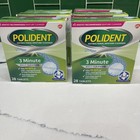 6x Polident 3 Minute Denture Cleanser Tablets - 28 Count each Exp  4 2027