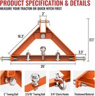 3 Point Trailer Hitch Receiver Quick Hitch Compatible For Category 1 Tractors  3