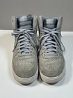 Nike Af1 High Top Grey Suede   Textile Mens Basketball Shoes Size 10 5 Us
